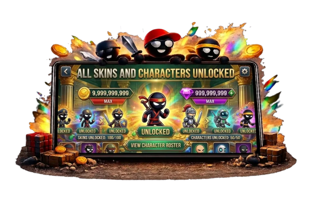 All Skins and Characters Unlocked