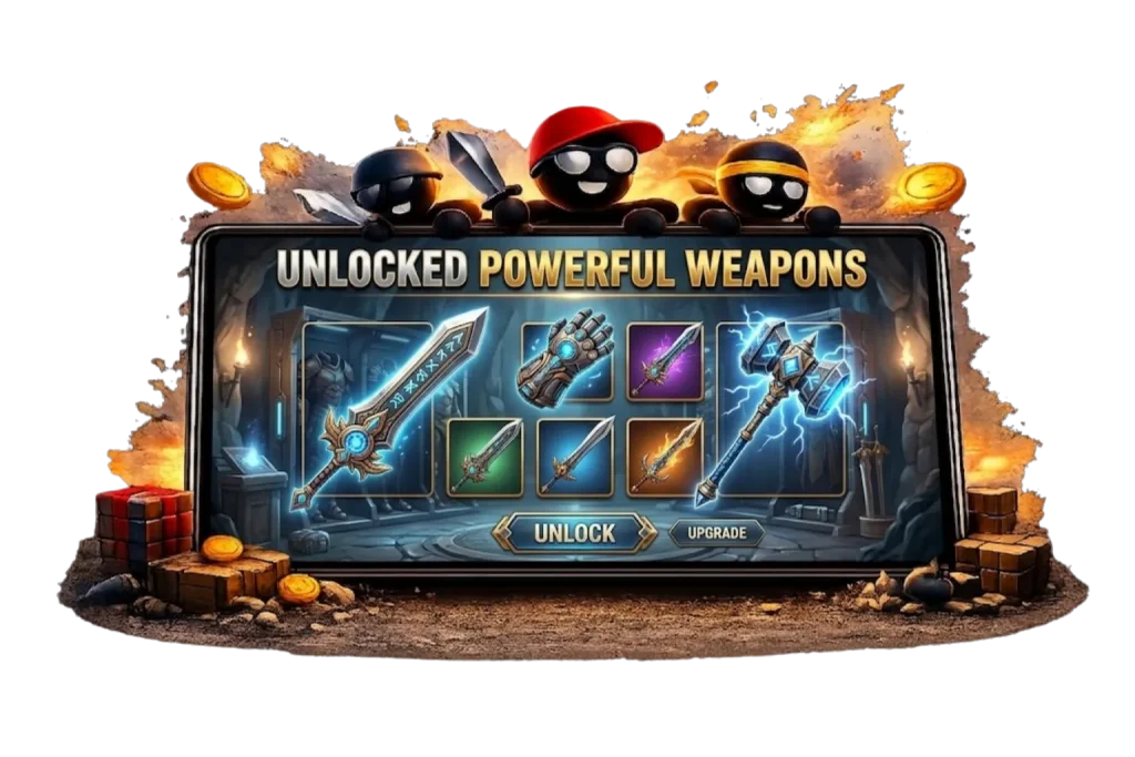 Unlocked Powerful Weapons